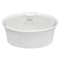 Corningware French White III Round Casserole with Glass Cover, 1.5-Quart Corningware French White III Round Casserole with Glass Cover, 1.5-Quart
