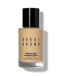 Bobbi's popular moisturizing formula provides SPF 15 sun protection while it hydrates skin and delivers a soft, beautiful finish. The formula is buildable, allowing medium to full coverage as desired. For Normal to Dry skin types. Bobbi's popular moisturizing formula provides SPF 15 sun protection while it hydrates skin and delivers a soft, beautiful finish. The formula is buildable, allowing medium to full coverage as desired. For Normal to Dry skin types.
