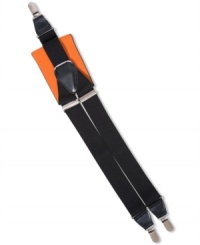 Step up your style at the office with these solid suspenders from Club Room. Step up your style at the office with these solid suspenders from Club Room.