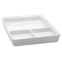 Corningware French White 10 by 12-Inch Appetizer Dish Corningware French White 10 by 12-Inch Appetizer Dish