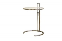 Baxton Studio Eileen Stainless Steel Accent Table, Gray