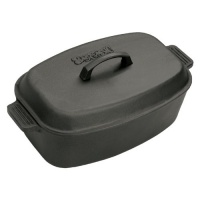 Bayou Classic 7417 12-Quart Cast-Iron Oval Roaster with Domed Lid Bayou Classic 7417 12-Quart Cast-Iron Oval Roaster with Domed Lid