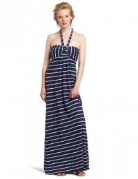 Splendid Women's Maxi Tie Front Dress, Denim, Large Splendid Women's Maxi Tie Front Dress, Denim, Large