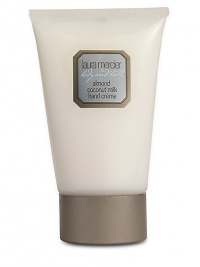Almond Coconut Milk Hand Creme. A rich hand creme that never leaves a greasy film on the hands. Grape and olive oils soften and moisturize, while soy proteins rich in amino acids help in the repair process. Fragrance is fragrance rich with powdered sugar, vanilla extract and a hint of cinnamon. Includes notes of vanilla mousse as well as vanilla meringue. 2 oz. Almond Coconut Milk Hand Creme. A rich hand creme that never leaves a greasy film on the hands. Grape and olive oils soften and moisturize, while soy proteins rich in amino acids help in the repair process. Fragrance is fragrance rich with powdered sugar, vanilla extract and a hint of cinnamon. Includes notes of vanilla mousse as well as vanilla meringue. 2 oz.