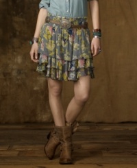 Denim & Supply Ralph Lauren's floral-print skirt proves it's forever chic in breezy, crinkled chiffon. It's perfect for pairing with sandals or layering with a denim jacket on cooler days. Denim & Supply Ralph Lauren's floral-print skirt proves it's forever chic in breezy, crinkled chiffon. It's perfect for pairing with sandals or layering with a denim jacket on cooler days.