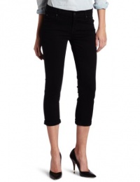 7 For All Mankind Women's The Skinny Crop and Roll Skinny Jean in Clean Black 7 For All Mankind Women's The Skinny Crop and Roll Skinny Jean in Clean Black