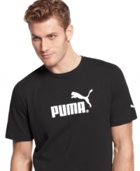 The original. With its classic logo front and center, this T shirt from Puma will never let you down. The original. With its classic logo front and center, this T shirt from Puma will never let you down.