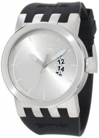 Invicta Men's 10407 DNA Urban Silver Sunray Dial Black Silicone Watch Invicta Men's 10407 DNA Urban Silver Sunray Dial Black Silicone Watch