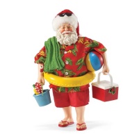 Department 56 Possible Dreams Santas Beach Gear Santa Figurine by Tom Browni, 11.5-Inch Department 56 Possible Dreams Santas Beach Gear Santa Figurine by Tom Browni, 11.5-Inch