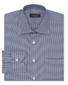 An exceptional design from Canali features a handsome micro check print that pairs easily with ties and works great on its own. Crafted in refined cotton for an exceptional experience.