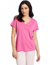 HUE Women's Solid V-Neck Tee