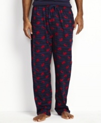 No need to fish around for sleepwear style with these crab print pajama pants from Nautica.
