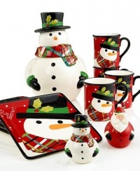 Christmas Cut-Outs Snowman Set of 4 Mugs Christmas Cut-Outs Snowman Set of 4 Mugs