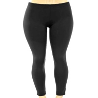 Black Plus Size Stretchy Fleece Legging Pants Footless Tights Black Plus Size Stretchy Fleece Legging Pants Footless Tights