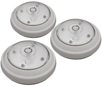 Rite Lite LPL623W 5 LED Puck Light 3 Pack - White Rite Lite LPL623W 5 LED Puck Light 3 Pack - White