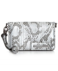 Accentuate any outfit with this pretty python print design by Kenneth Cole Reaction.Brushed metallic hardware and detail stitching add extra allure, while its precisely organized interior includes plenty of pockets and compartments for all your essentials. Accentuate any outfit with this pretty python print design by Kenneth Cole Reaction.Brushed metallic hardware and detail stitching add extra allure, while its precisely organized interior includes plenty of pockets and compartments for all your essentials.