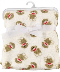 Baby Sock Monkey ~ Plush Baby Blanket Baby Sock Monkey ~ Plush Baby Blanket