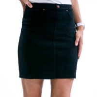 Hue Chino Chic Skirt, Black, Medium Hue Chino Chic Skirt, Black, Medium