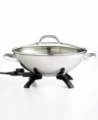 A staple in many homes around the world, woks are used for cooking healthy, flavorful meals with just a small amount of oil. This elegant electric version of the classic cookware piece saves your stovetop the trouble, making it easy to cook anywhere in the kitchen. Model 05900. A staple in many homes around the world, woks are used for cooking healthy, flavorful meals with just a small amount of oil. This elegant electric version of the classic cookware piece saves your stovetop the trouble, making it easy to cook anywhere in the kitchen. Model 05900.