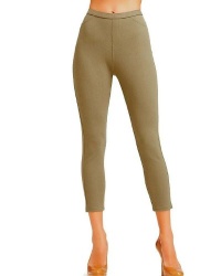 Hue Women's Chino Chic Skimmer Legging 12889 (XSmall (0/2), Taupe)