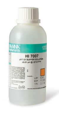 Hanna Instruments HI 7007M Buffer Solution, 7.01 pH, 230mL Bottle Hanna Instruments HI 7007M Buffer Solution, 7.01 pH, 230mL Bottle