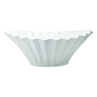 Handmade and inspired by the maestro artisan's family heirloom dinnerware, this dramatic serving bowl echoes the famous architecture of Italy. Handmade and inspired by the maestro artisan's family heirloom dinnerware, this dramatic serving bowl echoes the famous architecture of Italy.
