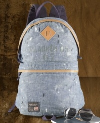 A go-anywhere necessity in rugged cotton chambray steps in line with surplus-style classics thanks to paint splatters and well-worn leather accents. A go-anywhere necessity in rugged cotton chambray steps in line with surplus-style classics thanks to paint splatters and well-worn leather accents.