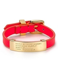 Known for making a statement, MARC BY MARC JACOBS doesn't disappoint with this ID bracelet. Pair it with your other favorite bangles and bracelets for a lovely layered look. Known for making a statement, MARC BY MARC JACOBS doesn't disappoint with this ID bracelet. Pair it with your other favorite bangles and bracelets for a lovely layered look.