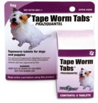 Tape Worm Tabs for Dogs (5 tablets) Tape Worm Tabs for Dogs (5 tablets)