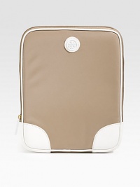 Give your favorite E-tablet a chic jacket with this logoed nylon and saffiano leather essential. Zipper closureNylon lining8W X 10H X 1DImported Please note: Tablet not included. Give your favorite E-tablet a chic jacket with this logoed nylon and saffiano leather essential. Zipper closureNylon lining8W X 10H X 1DImported Please note: Tablet not included.