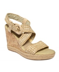 Braided raffia and espadrille are the perfect summer combination. One look at the Tracie wedge sandals by Bare Traps and you'll see why. Braided raffia and espadrille are the perfect summer combination. One look at the Tracie wedge sandals by Bare Traps and you'll see why.