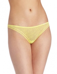 Calvin Klein Women's Brief Encounters Thong, Firefly, Large Calvin Klein Women's Brief Encounters Thong, Firefly, Large