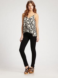 Bold leopard-print jersey cut on the bias in a flowy V-neck camisole.Spaghetti strapsV necklineHi-low hemModified racerbackAbout 24 from shoulder to hemRayonDry cleanImportedModel shown is 5'9 (175cm) wearing US size Small. Bold leopard-print jersey cut on the bias in a flowy V-neck camisole.Spaghetti strapsV necklineHi-low hemModified racerbackAbout 24 from shoulder to hemRayonDry cleanImportedModel shown is 5'9 (175cm) wearing US size Small.