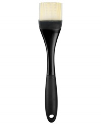 Prep like a pro! Cutting down on spills and maximizing ease, the smart silicone design features center gaps between the bristles to hold liquids for quick transport and absolutely no dripping. The tapered outer bristles lock irresistible flavor & tender moisture into your favorite poultry and roasts, while the angled head keeps bristles off the countertop, so there is always less mess! Prep like a pro! Cutting down on spills and maximizing ease, the smart silicone design features center gaps between the bristles to hold liquids for quick transport and absolutely no dripping. The tapered outer bristles lock irresistible flavor & tender moisture into your favorite poultry and roasts, while the angled head keeps bristles off the countertop, so there is always less mess!