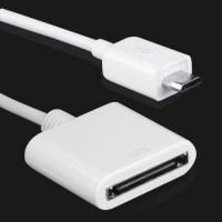 Ipad Iphone docking 30 pin female to Micro usb 5pin male data charge adapter By Atomic Market (TM) Ipad Iphone docking 30 pin female to Micro usb 5pin male data charge adapter By Atomic Market (TM)