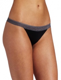 Calvin Klein Women's Naked Glamour Cheeky Bikini Brief, Black, Large