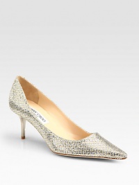 EXCLUSIVELY AT SAKS. From the 24:7 Collection. Intricate stitching, lacquered heel and a glitter-coated upper revive this leather and metallic Lurex point toe pump. Lacquered heel, 2½ (65mm)Metallic Lurex and glitter-coated leather upperPoint toeLeather lining and solePadded insoleMade in ItalyOUR FIT MODEL RECOMMENDS ordering one size up as this style runs small. EXCLUSIVELY AT SAKS. From the 24:7 Collection. Intricate stitching, lacquered heel and a glitter-coated upper revive this leather and metallic Lurex point toe pump. Lacquered heel, 2½ (65mm)Metallic Lurex and glitter-coated leather upperPoint toeLeather lining and solePadded insoleMade in ItalyOUR FIT MODEL RECOMMENDS ordering one size up as this style runs small.
