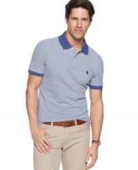 Classic simplicity in a modern cut. This slim-fit polo shirt from Izod will easily become a mainstay in your wardrobe. (Clearance) Classic simplicity in a modern cut. This slim-fit polo shirt from Izod will easily become a mainstay in your wardrobe. (Clearance)