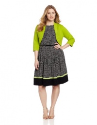 Jessica Howard Women's Plus-Size Sleeveless Belted Plus Dress With Sweater Jessica Howard Women's Plus-Size Sleeveless Belted Plus Dress With Sweater