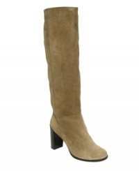 Your wish for the perfect, wear-everywhere boots comes true. BCBGeneration's Wish boots feature a simple suede shaft and rugged stacked heel. Your wish for the perfect, wear-everywhere boots comes true. BCBGeneration's Wish boots feature a simple suede shaft and rugged stacked heel.