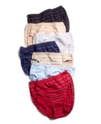A smooth silhouette and seamless stripes create panty perfection. Comfies brief by Jockey. Style #1306 A smooth silhouette and seamless stripes create panty perfection. Comfies brief by Jockey. Style #1306