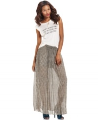 The chiffon skirt gets an update for fall with an allover print by RACHEL Rachel Roy -- pair it with booties for an on-trend look! (Clearance) The chiffon skirt gets an update for fall with an allover print by RACHEL Rachel Roy -- pair it with booties for an on-trend look! (Clearance)