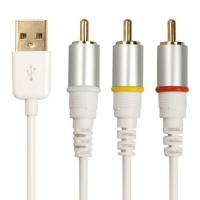 Composite AV Video/USB Cable for Apple iPod, iPhone, iPad (6 feet) Composite AV Video/USB Cable for Apple iPod, iPhone, iPad (6 feet)
