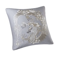 In a palette of grey, pearl and gold, this bedding collection is inspired by an embroidered silk textile from Natori's archives. Boldly embroidered with a detailed dragon, this euro sham adds drama. In a palette of grey, pearl and gold, this bedding collection is inspired by an embroidered silk textile from Natori's archives. Boldly embroidered with a detailed dragon, this euro sham adds drama.