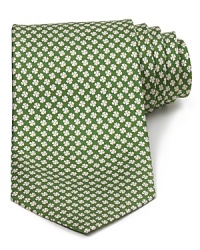 You're sure to have good luck when you wear this exceptionally soft silk tie resplendent with a pattern of four-leaf clovers. You're sure to have good luck when you wear this exceptionally soft silk tie resplendent with a pattern of four-leaf clovers.