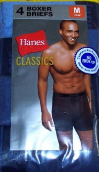 Hanes 4-pk. Classic Blue Boxer Briefs Hanes 4-pk. Classic Blue Boxer Briefs