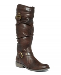 A classic, casually chic favorite, White Mountain's Legend boots are a legend in their own time! With stylish buckle hardware embellishment at the top and on the bottom, their round-toe shape and low stacked heel make them comfortable as well. A classic, casually chic favorite, White Mountain's Legend boots are a legend in their own time! With stylish buckle hardware embellishment at the top and on the bottom, their round-toe shape and low stacked heel make them comfortable as well.