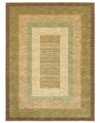 A mixture of modern and traditional style is found embedded in the ombre effect of this American Abstracts area rug from Shaw Living. Woven in the USA of ultra-durable and supremely soft EverTouch® nylon, its layers of color adds pure depth and dimension to any living space. A mixture of modern and traditional style is found embedded in the ombre effect of this American Abstracts area rug from Shaw Living. Woven in the USA of ultra-durable and supremely soft EverTouch® nylon, its layers of color adds pure depth and dimension to any living space.