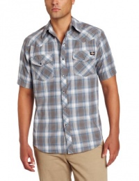 Dickies Men's Short Sleeve Western Plaid Shirt Dickies Men's Short Sleeve Western Plaid Shirt