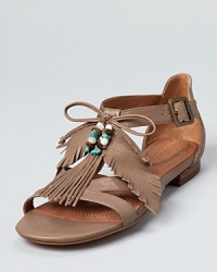 Corso Como Sandals - Nile Flat with Leather Leaves Corso Como Sandals - Nile Flat with Leather Leaves